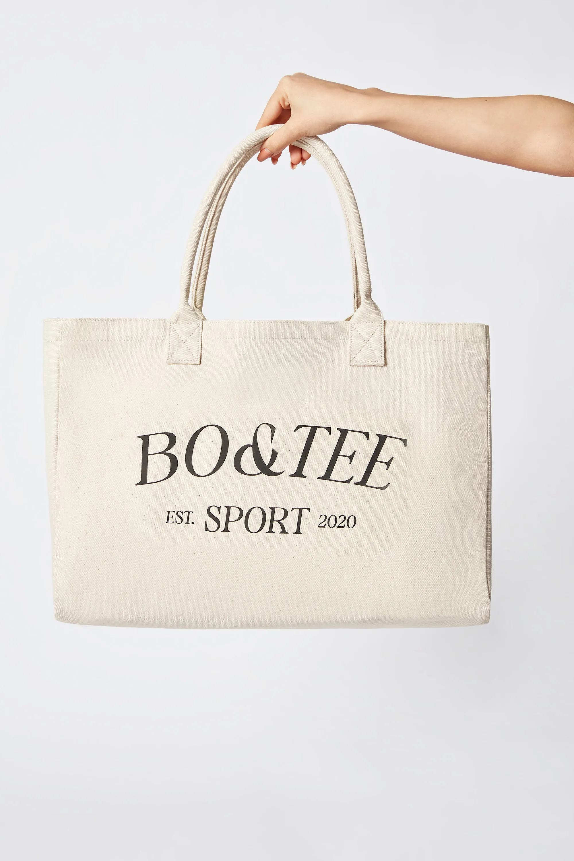 Sport - Large Canvas Tote Bag in Stone sold by Bo + Tee product image thumbnail 3