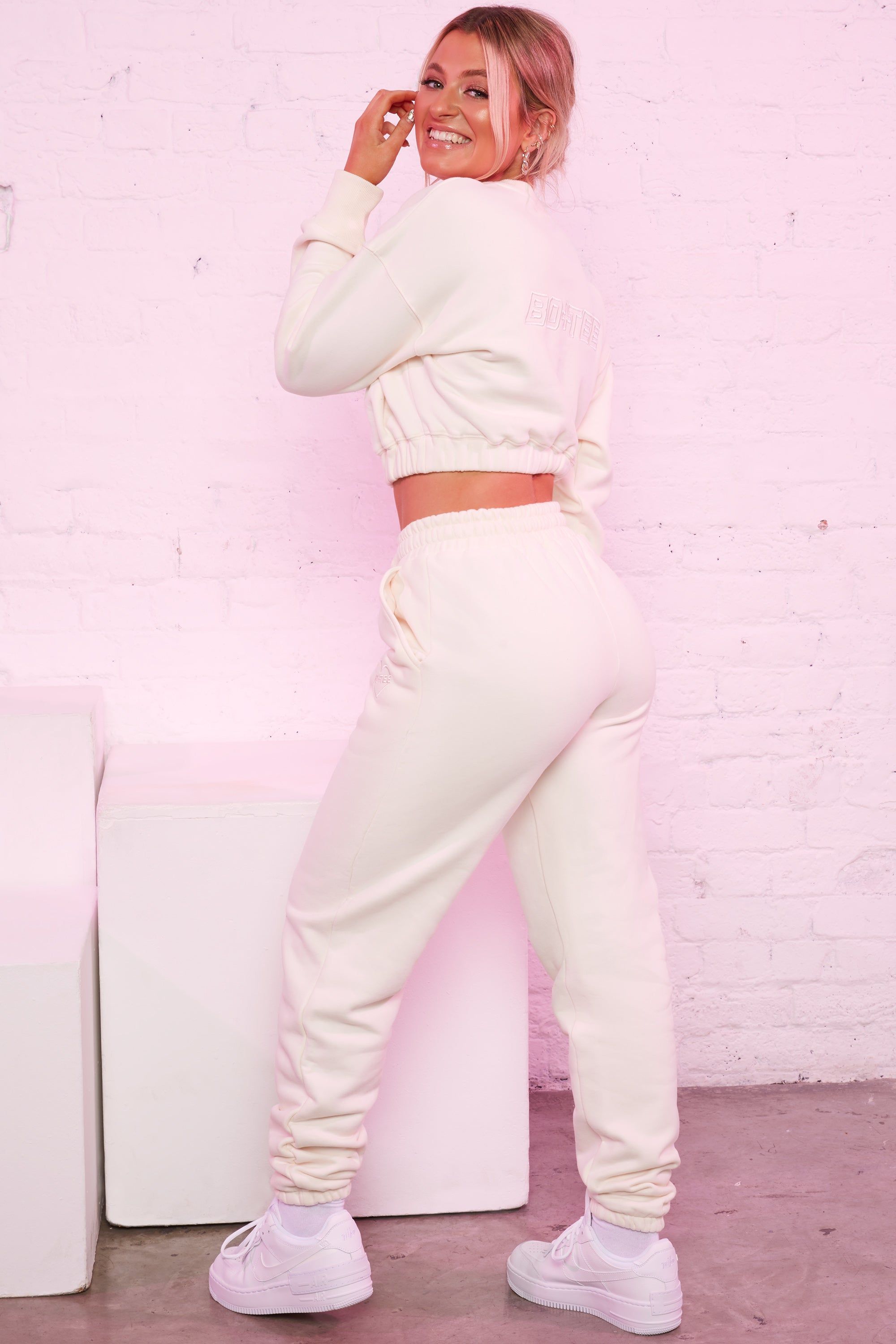 Take Care Petite - Joggers in Ivory sold by Bo + Tee product image thumbnail 3