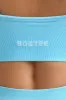 Define Luxe V-Neck Sports Bra in Sky Blue sold by Bo + Tee