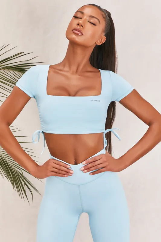 Ambition - Crop Top in Ice Blue sold by Bo + Tee