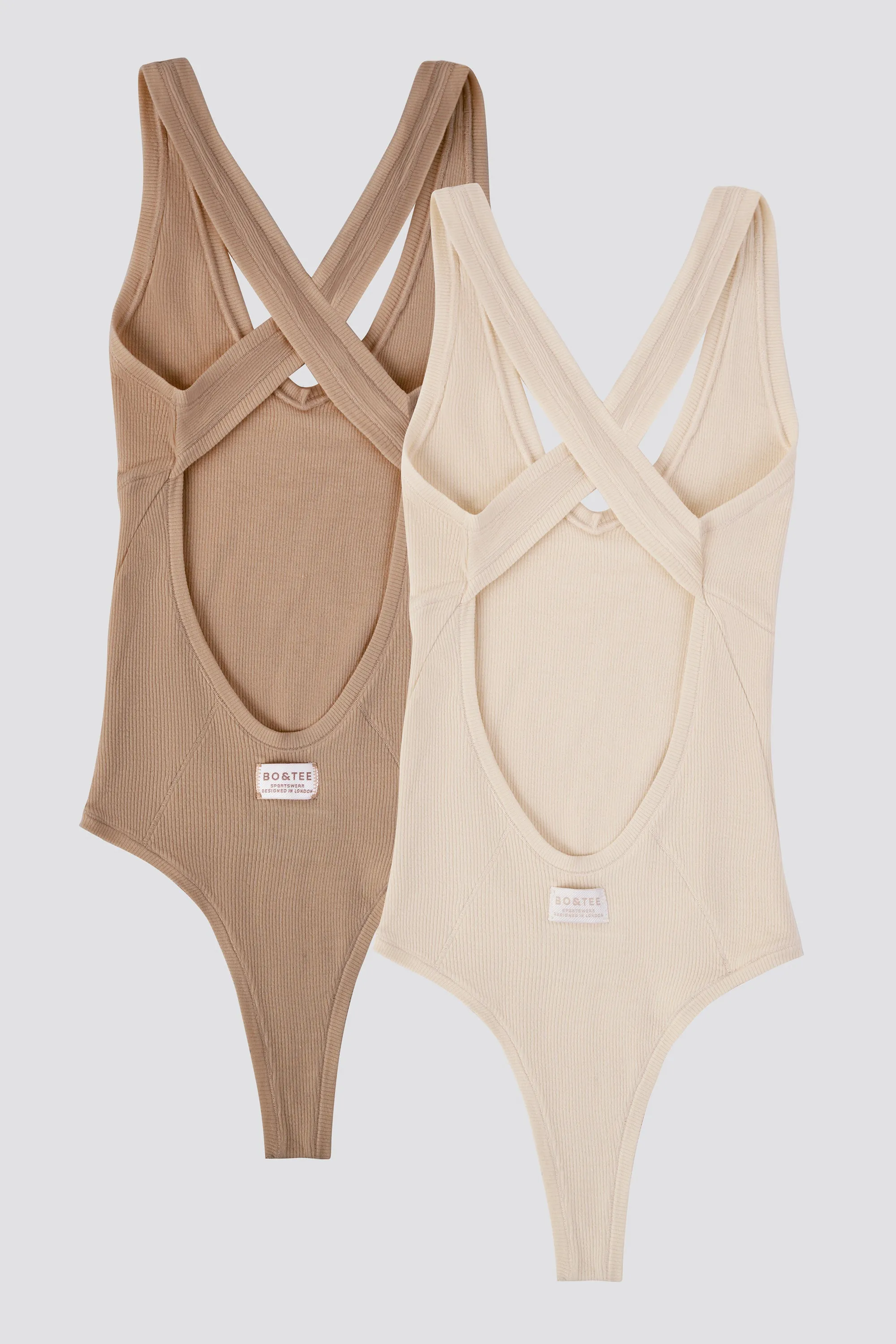 Ribbed Modal V-Neck Bodysuit Bundle sold by Bo + Tee product image thumbnail 4