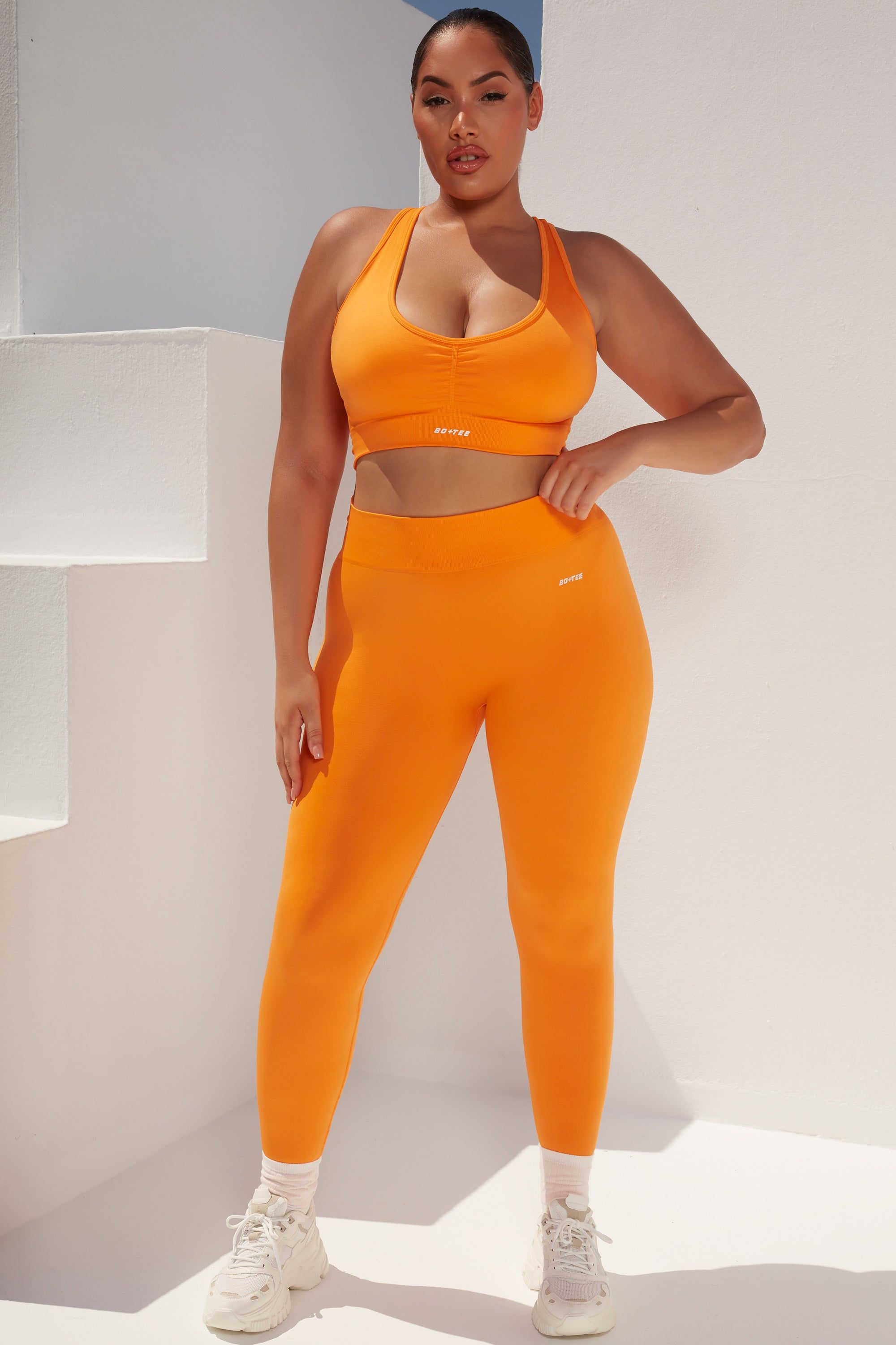 Surge Petite - Leggings in Orange sold by Bo + Tee product image thumbnail 5