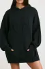 Boyfriend - Oversized Chunky Knit Hoodie in Black sold by Bo + Tee