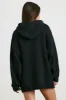 Boyfriend - Oversized Chunky Knit Hoodie in Black sold by Bo + Tee