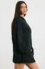 Boyfriend - Oversized Chunky Knit Hoodie in Black sold by Bo + Tee