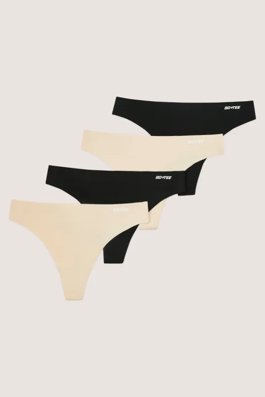 Basis - Seamless High Rise Thong Multipack made by Bo + Tee