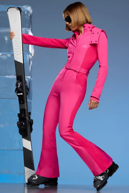 Freestyle - Fleece Lined Ski Suit in Fuchsia Pink sold by Bo + Tee