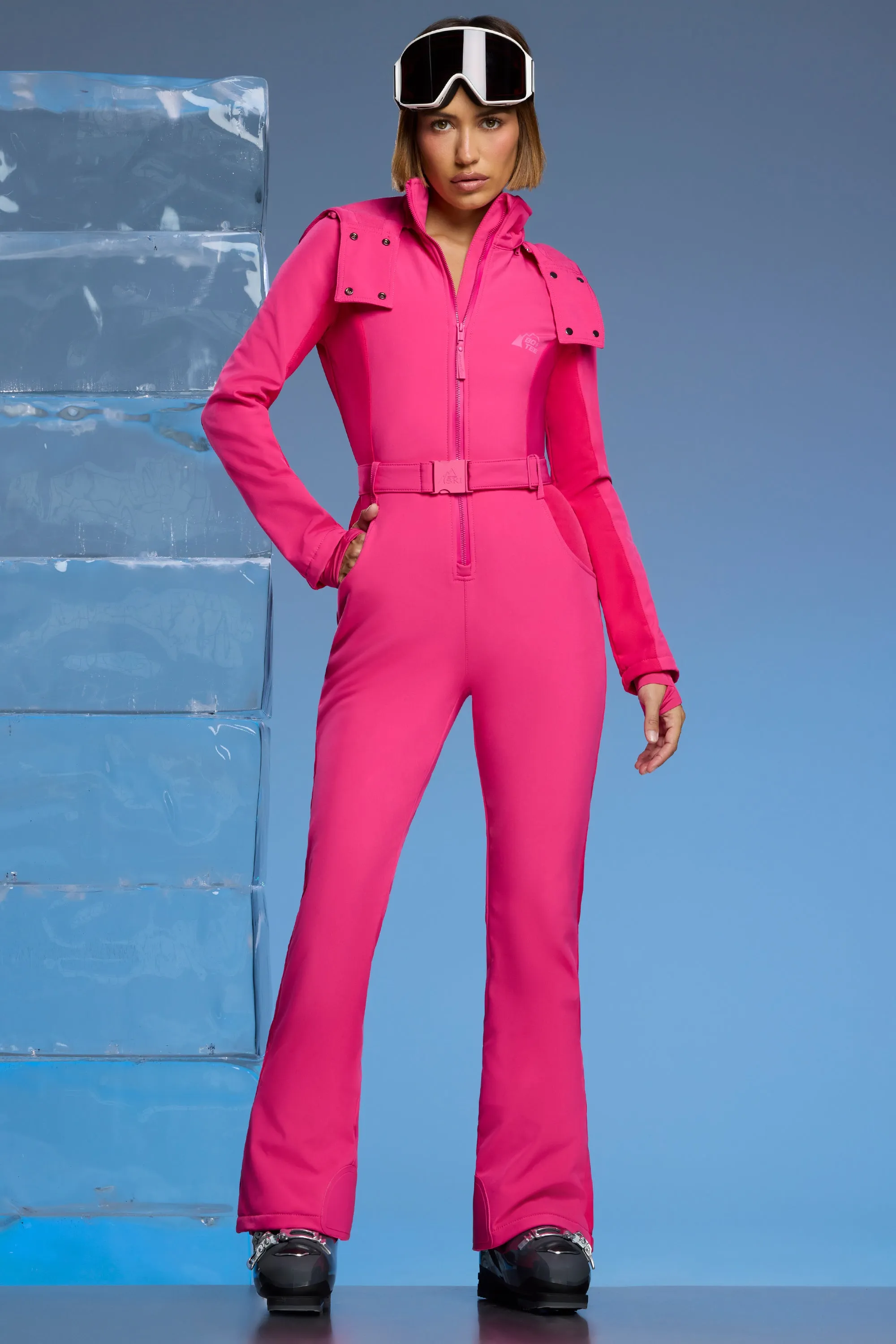 Freestyle - Fleece Lined Ski Suit in Fuchsia Pink sold by Bo + Tee product image thumbnail 5