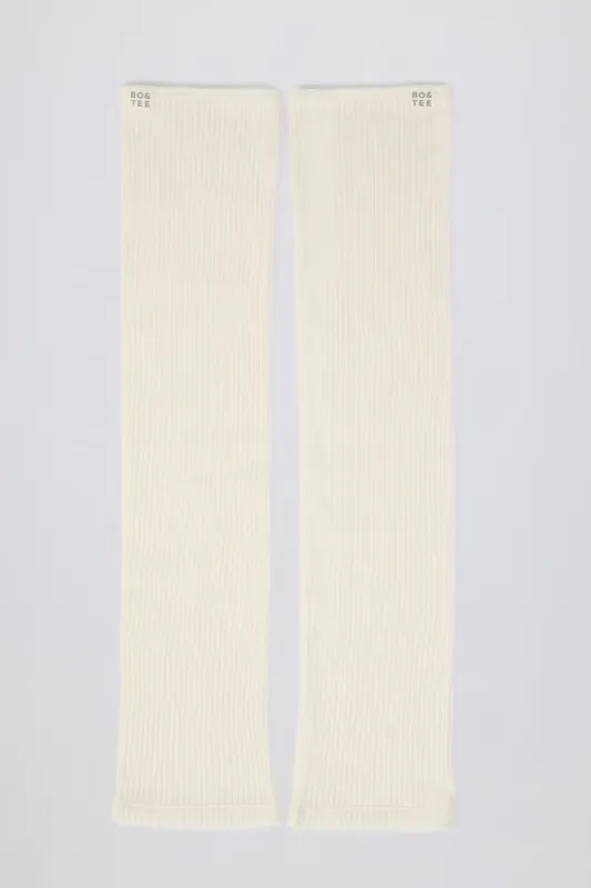 Leg Warmers in Soft White sold by Bo + Tee