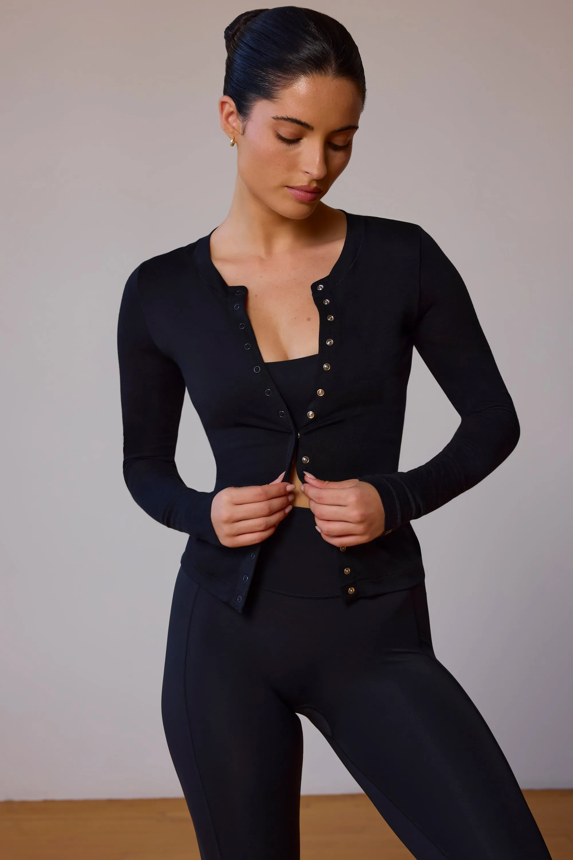 Full-Length Cardigan in Black sold by Bo + Tee product image thumbnail 5