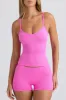 Super Sculpt Seamless Longline Tank Top in Sugar Pink sold by Bo + Tee