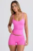 Super Sculpt Seamless Longline Tank Top in Sugar Pink sold by Bo + Tee