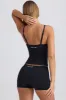 Super Sculpt Seamless Longline Tank Top in Black sold by Bo + Tee