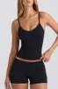 Super Sculpt Seamless Longline Tank Top in Black sold by Bo + Tee