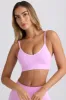 Super Sculpt Seamless Scoop-Back Sports Bra in Violet Pink sold by Bo + Tee