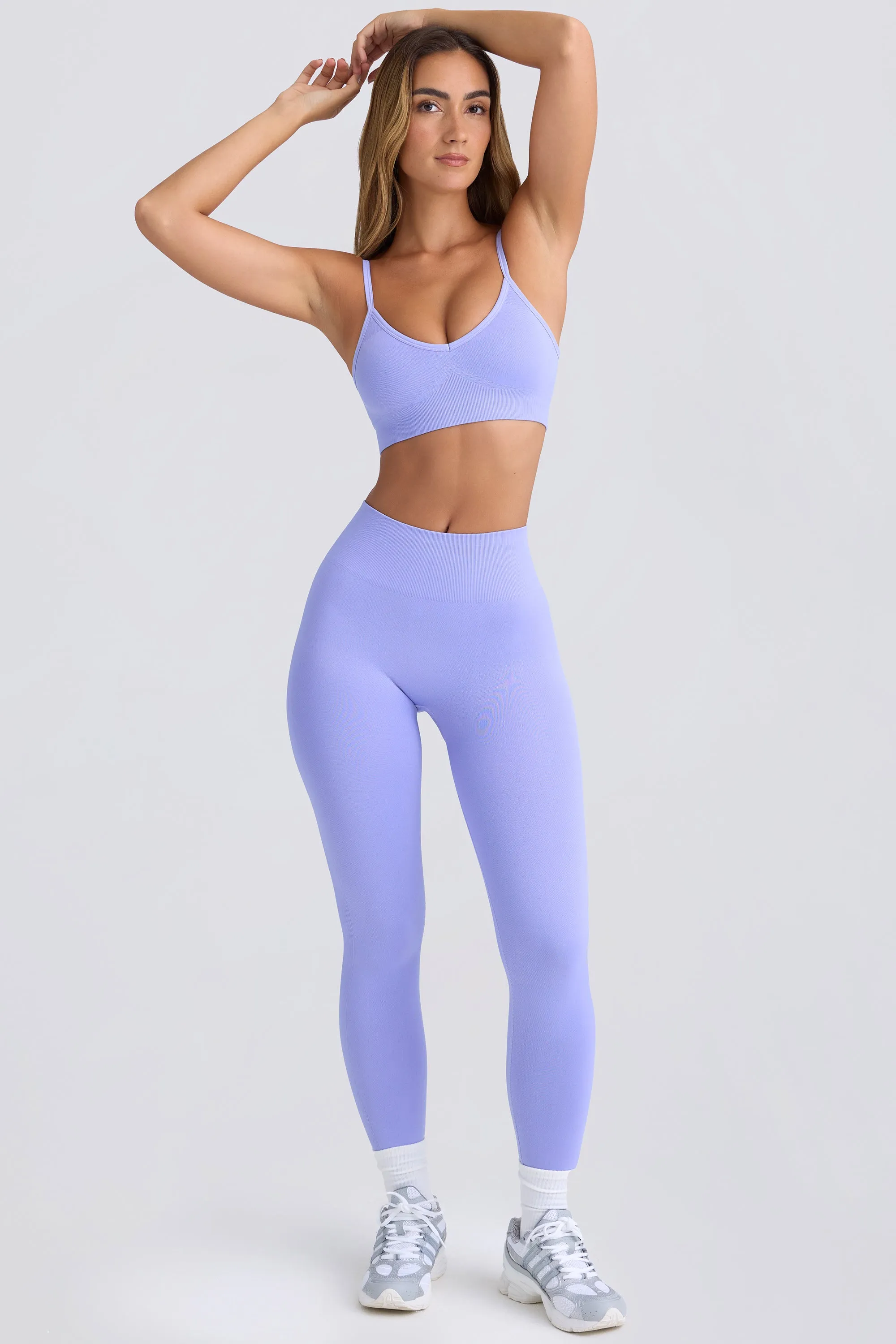 Petite Super Sculpt Seamless Leggings in Periwinkle sold by Bo + Tee product image thumbnail 5