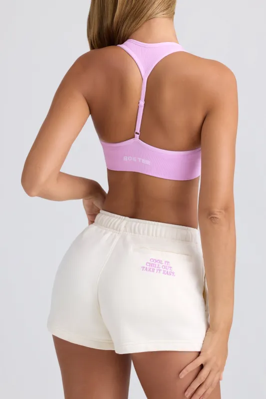 Mid-Rise Sweat Shorts in Eggshell sold by Bo + Tee