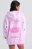 Oversized Hoodie in Violet Pink sold by Bo + Tee