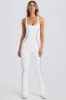 Petite Soft Active Open-Back Jumpsuit in White sold by Bo + Tee