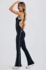 Soft Active Open-Back Jumpsuit in Black sold by Bo + Tee