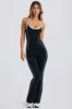 Soft Active Open-Back Jumpsuit in Black sold by Bo + Tee