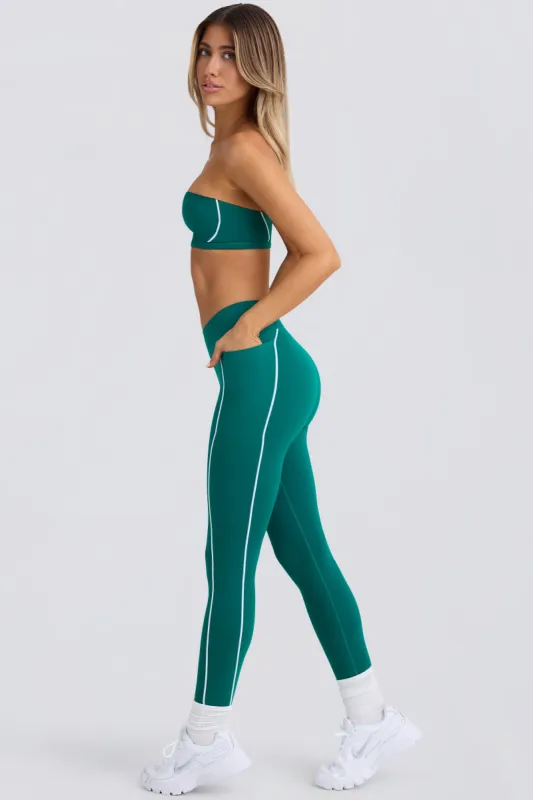 Petite Soft Active Leggings in Varsity Green sold by Bo + Tee