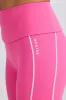 Petite Soft Active Foldover Flared Trousers in Bubblegum Pink sold by Bo + Tee