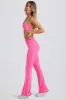 Petite Soft Active Foldover Flared Trousers in Bubblegum Pink sold by Bo + Tee