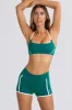 Soft Active Mini Shorts in Varsity Green sold by Bo + Tee