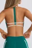Soft Active Scoop-Neck Sports Bra in Varsity Green sold by Bo + Tee