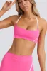 Soft Active Scoop-Neck Sports Bra in Bubblegum Pink sold by Bo + Tee