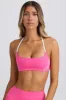 Soft Active Scoop-Neck Sports Bra in Bubblegum Pink sold by Bo + Tee