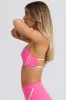 Soft Active Scoop-Neck Sports Bra in Bubblegum Pink sold by Bo + Tee