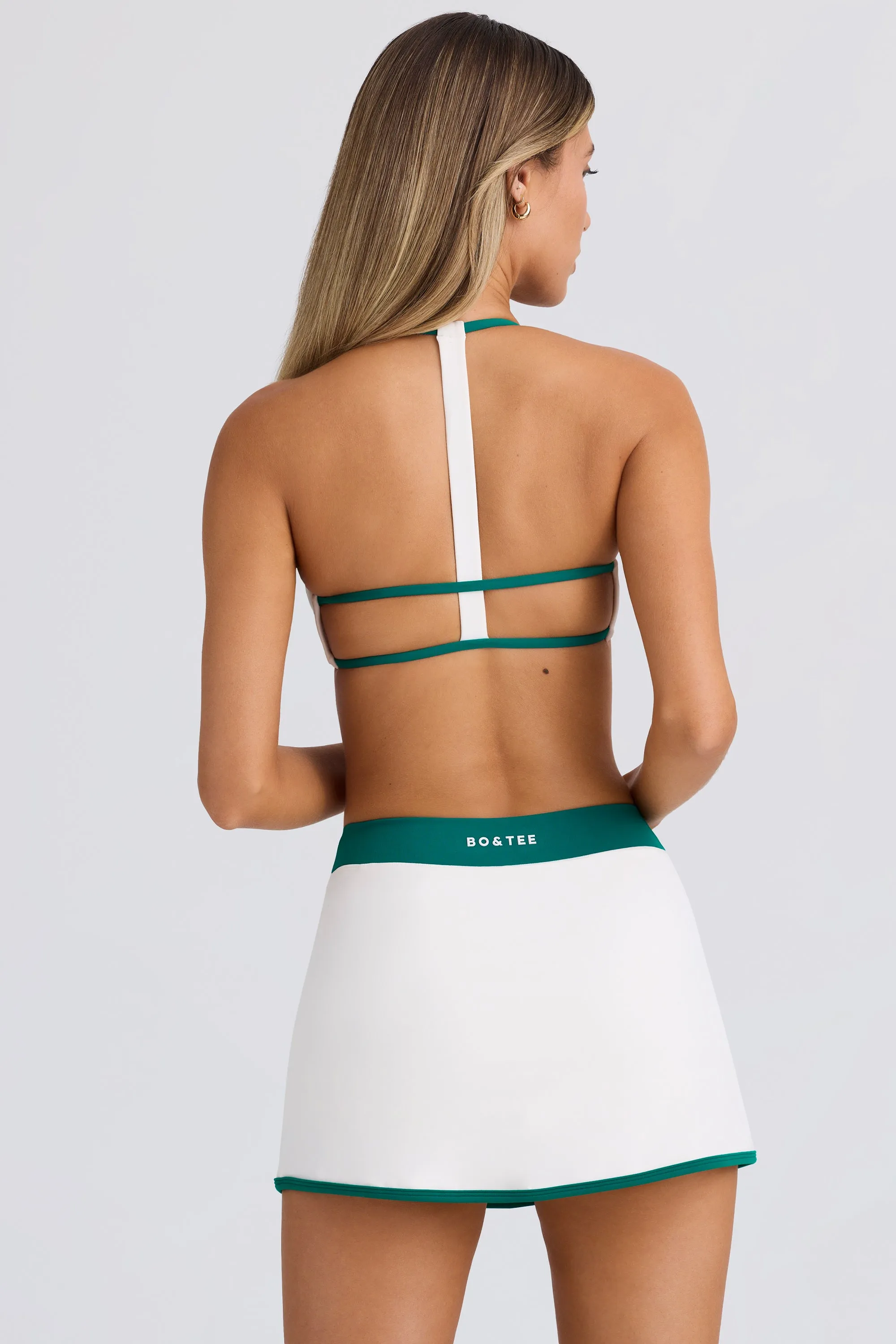 Soft Active Mini Skort in White sold by Bo + Tee product image thumbnail 3