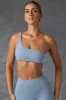 One-Shoulder Sports Bra in Washed Blue sold by Bo + Tee