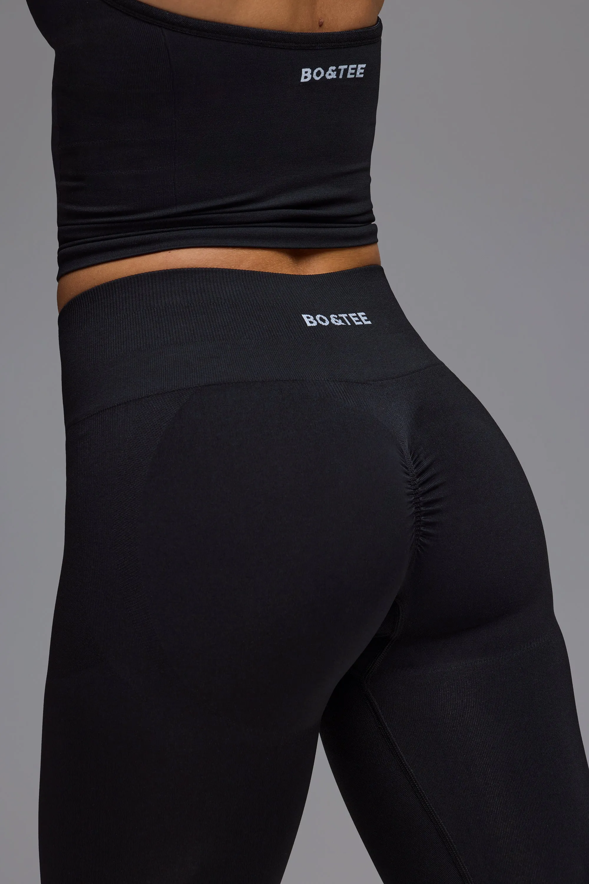 Define Luxe High-Waist Leggings in Black sold by Bo + Tee product image thumbnail 4