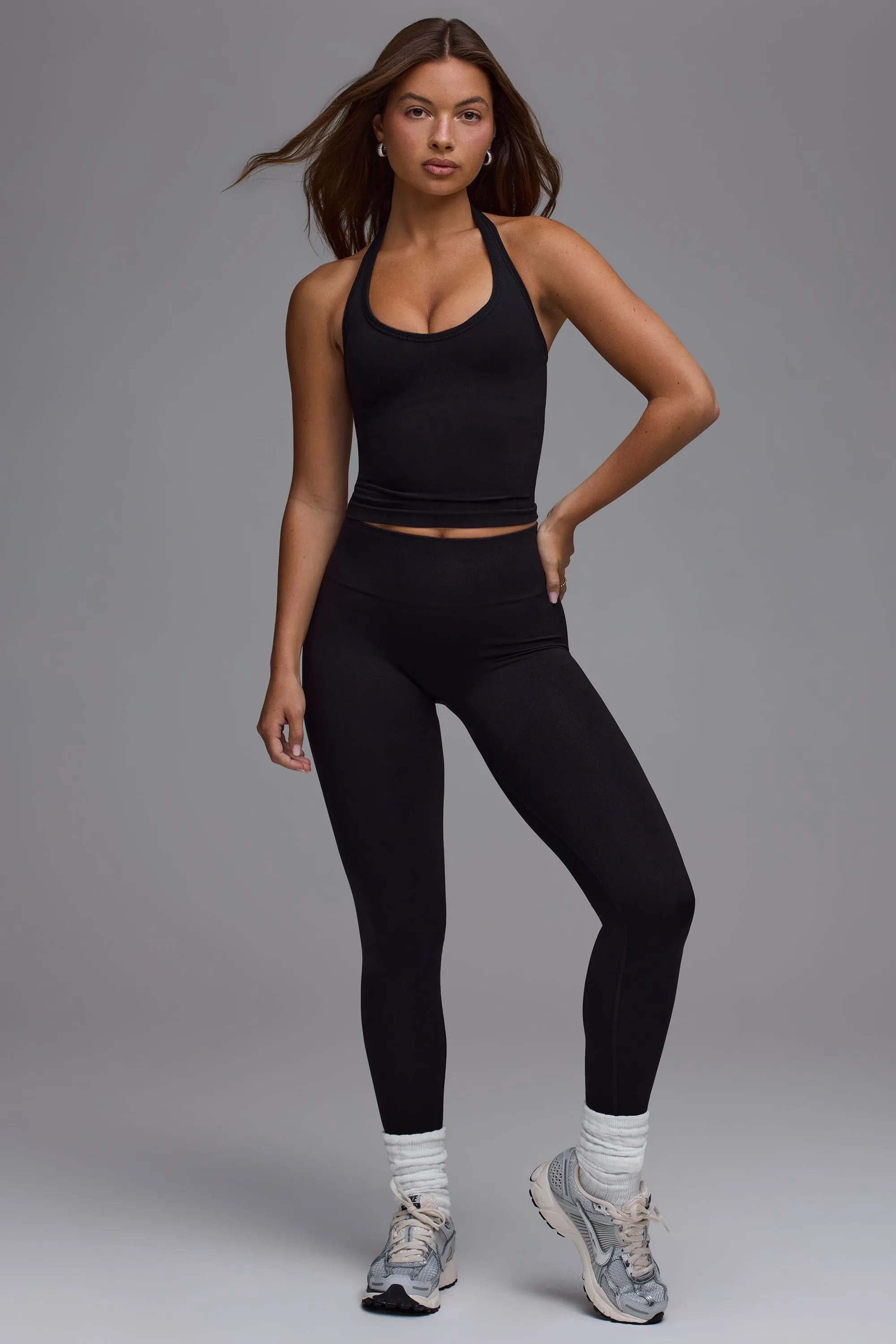 Define Luxe High-Waist Leggings in Black sold by Bo + Tee product image thumbnail 3