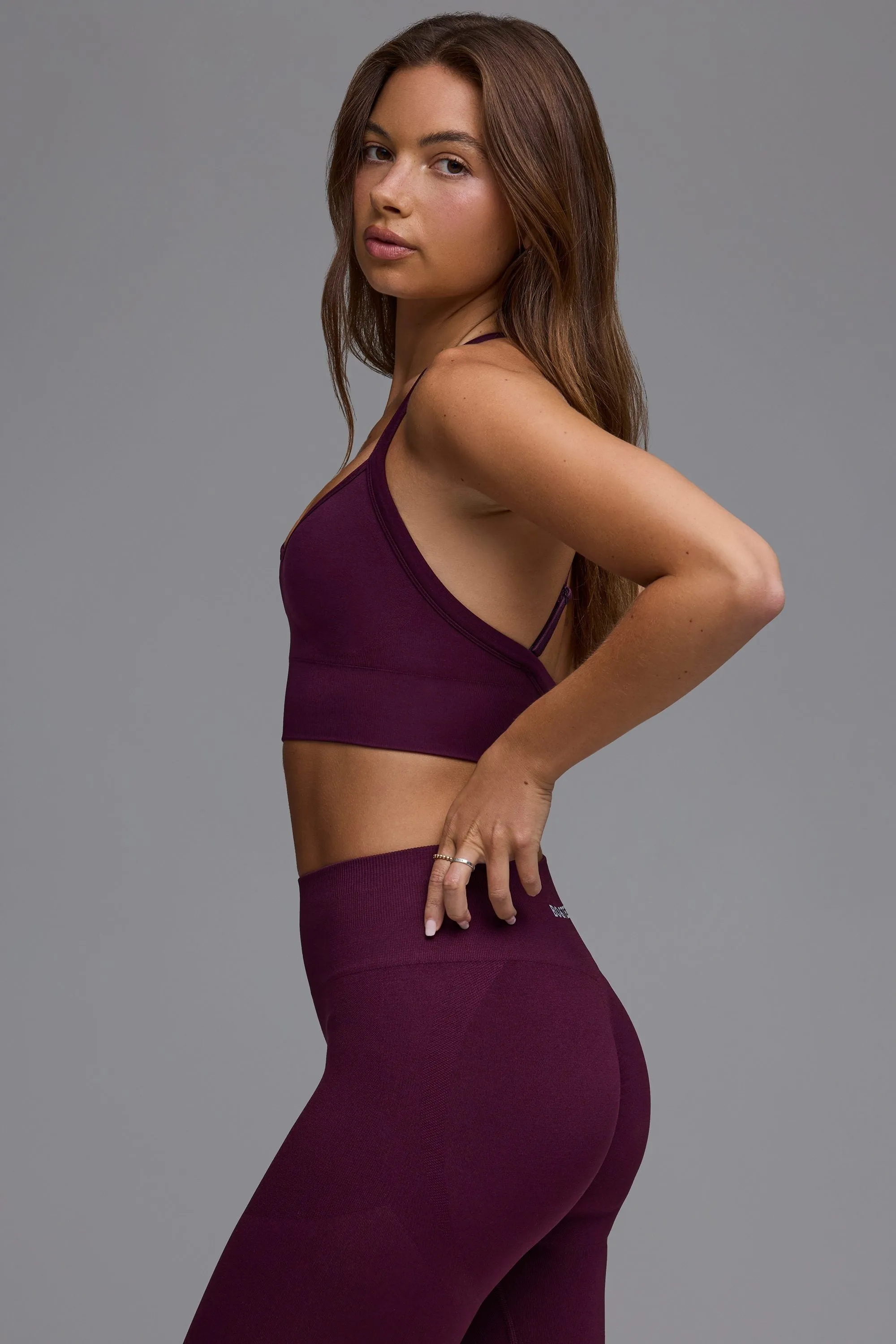 Define Luxe Multiway Sports Bra in Grape sold by Bo + Tee product image thumbnail 2