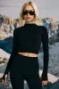 Super Sculpt Seamless Base Layer Top in Black sold by Bo + Tee
