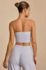 Brushed Jersey Bandeau Top in Soft Blue sold by Bo + Tee