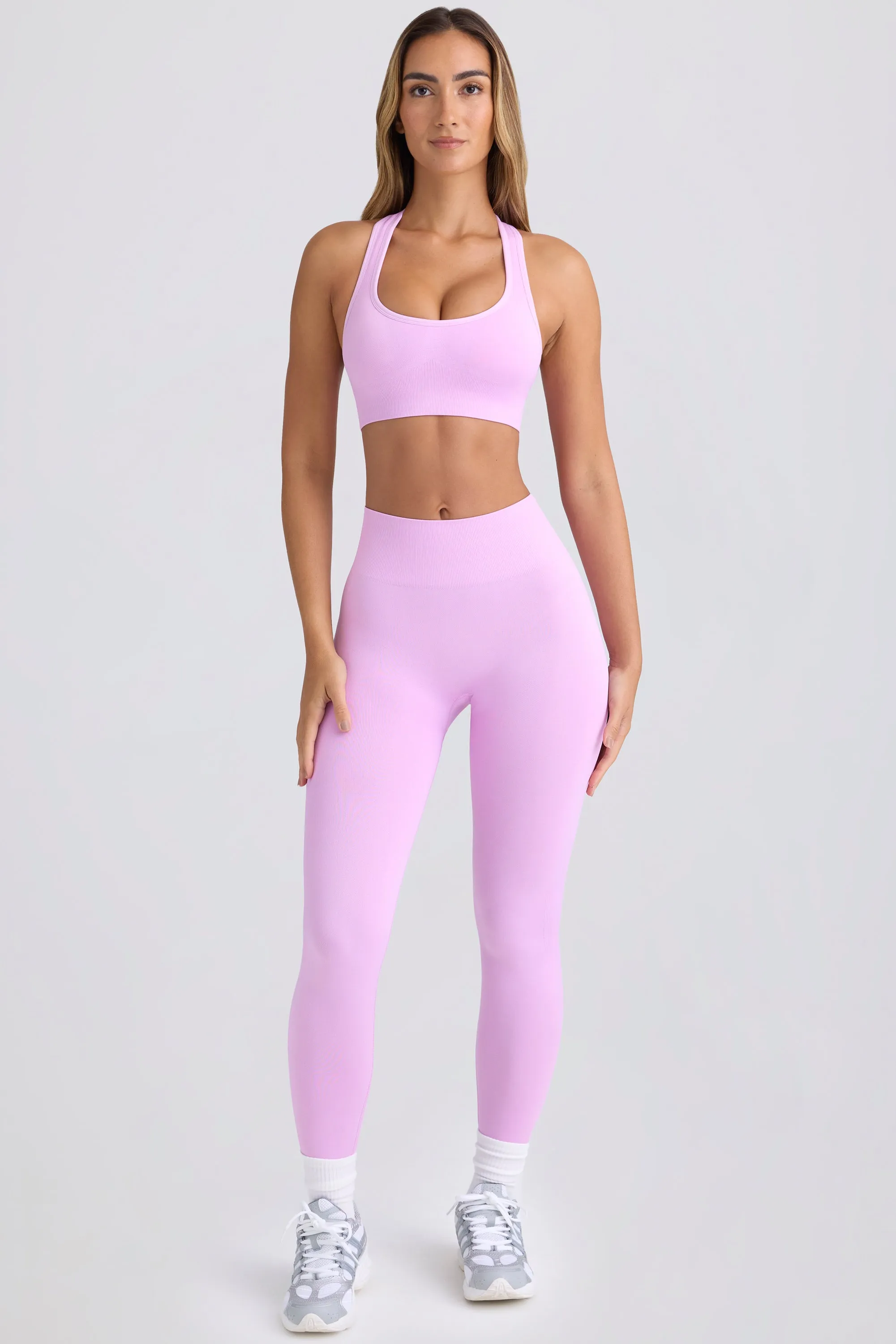 Petite Super Sculpt Seamless Leggings in Violet Pink sold by Bo + Tee product image thumbnail 3