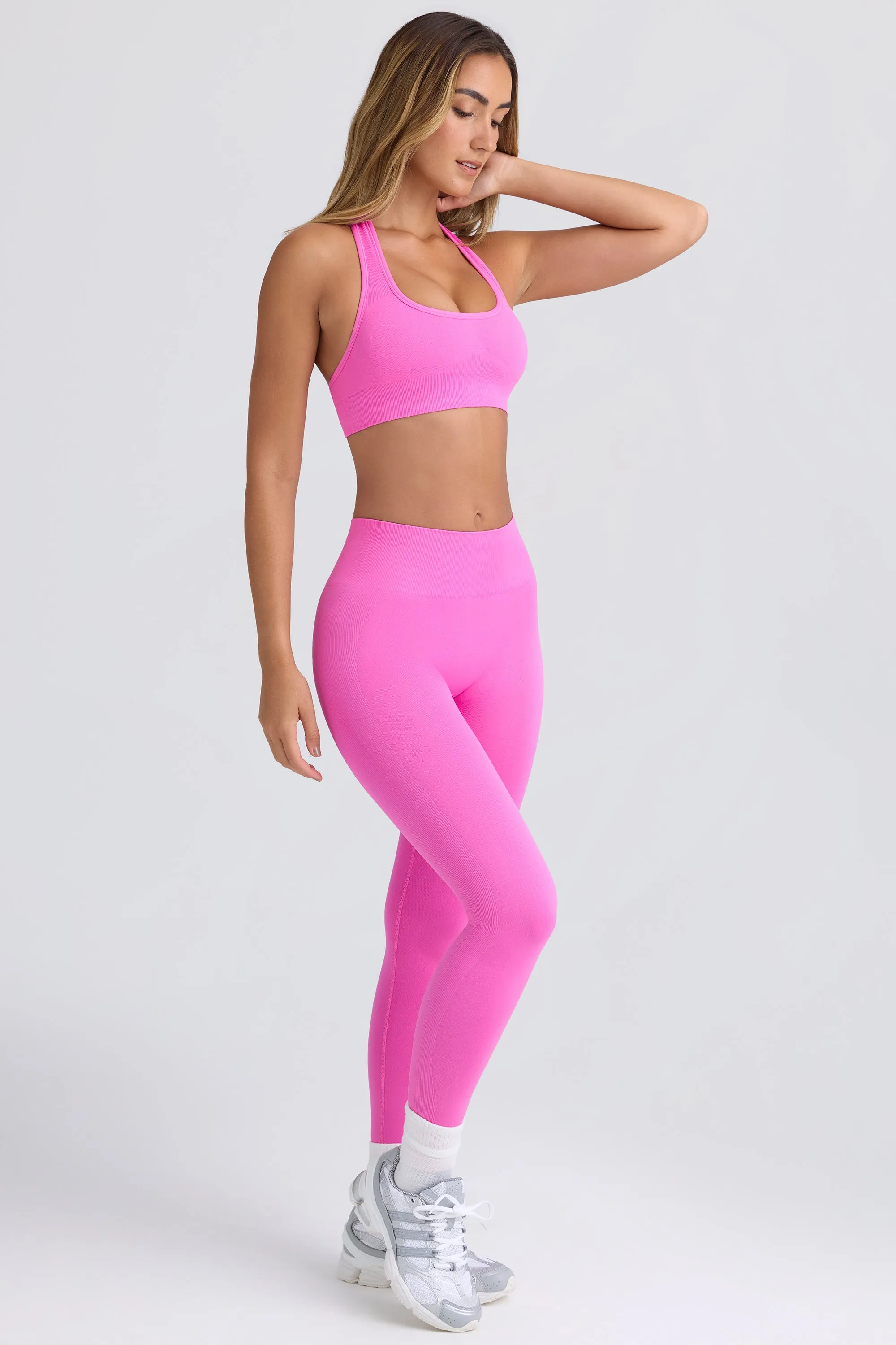 Petite Super Sculpt Seamless Leggings in Sugar Pink sold by Bo + Tee product image thumbnail 5
