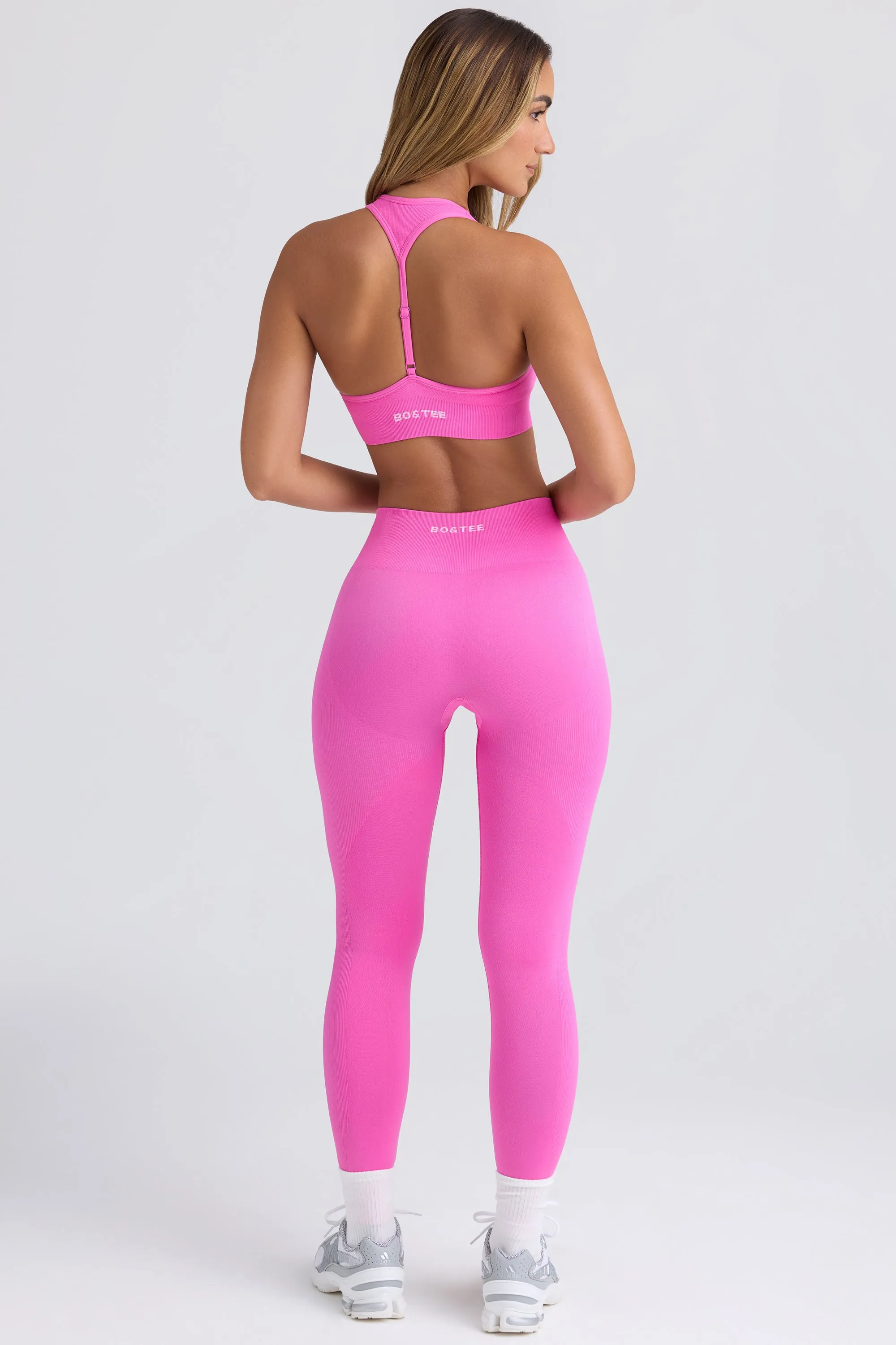 Super Sculpt Seamless Leggings in Sugar Pink sold by Bo + Tee product image thumbnail 3