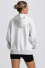 Oversized Zip-Up Hoodie in Grey Marl sold by Bo + Tee