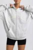 Oversized Zip-Up Hoodie in Grey Marl sold by Bo + Tee