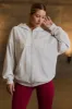 Oversized Zip-Up Hoodie in Grey Marl sold by Bo + Tee