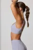 Adjust - Twist Back Scoop Neck Sports Bra in Soft Lavender sold by Bo + Tee