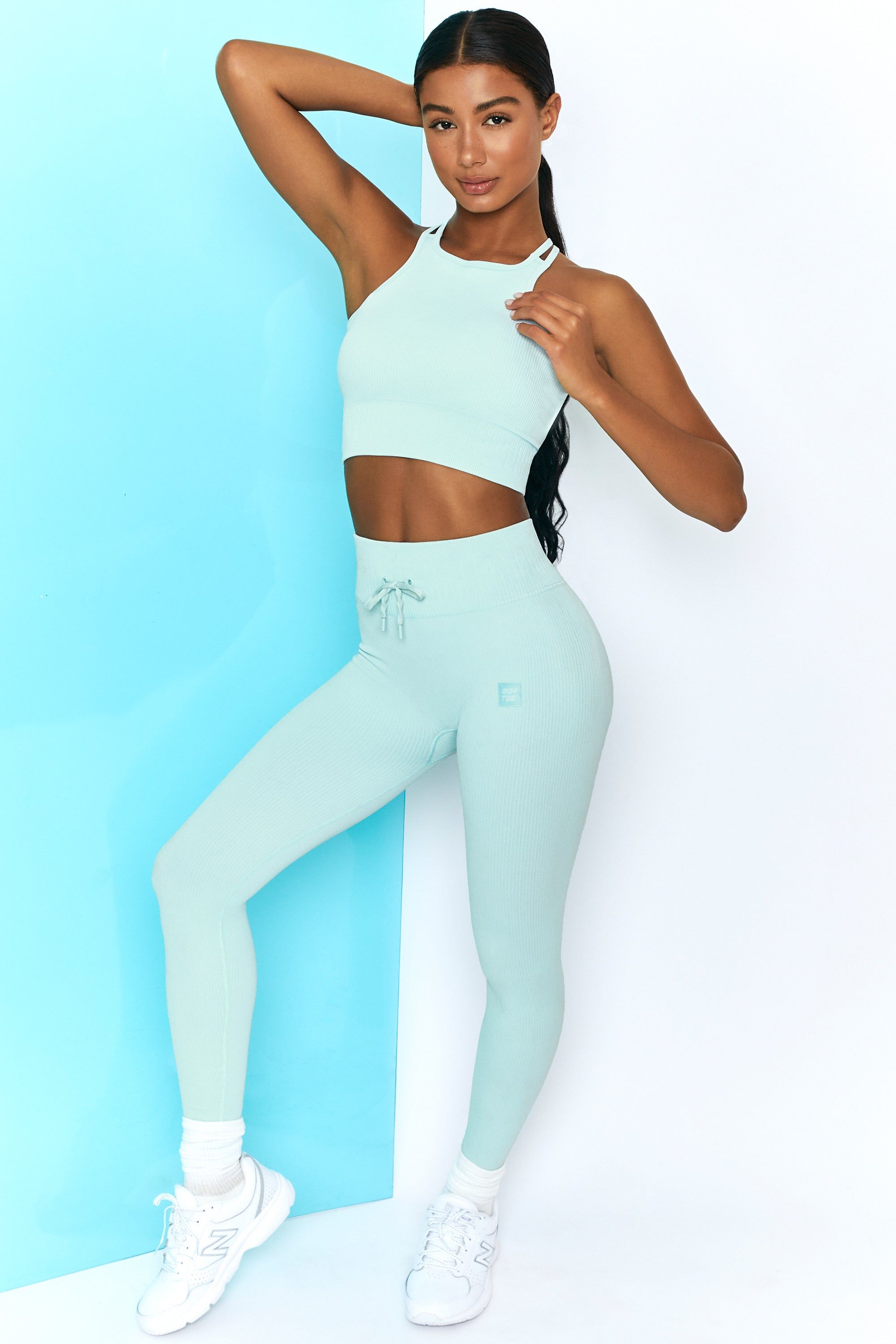 Feel Your Power - Crop Top in Light Blue sold by Bo + Tee product image thumbnail 2