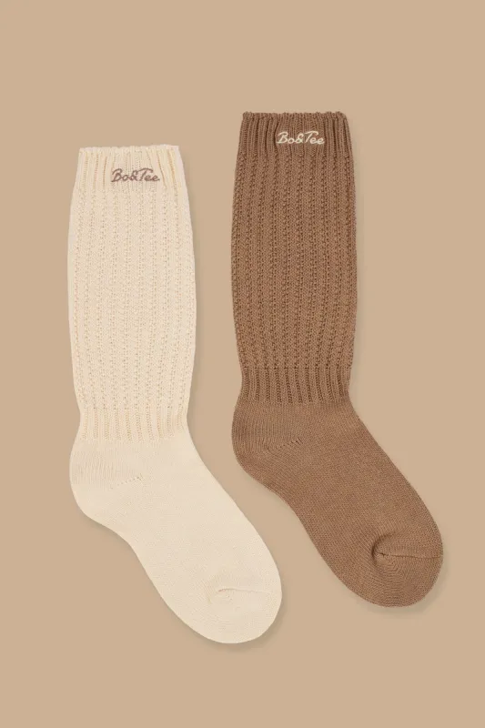 Slouchy Rib Sock Bundle in Multi sold by Bo + Tee