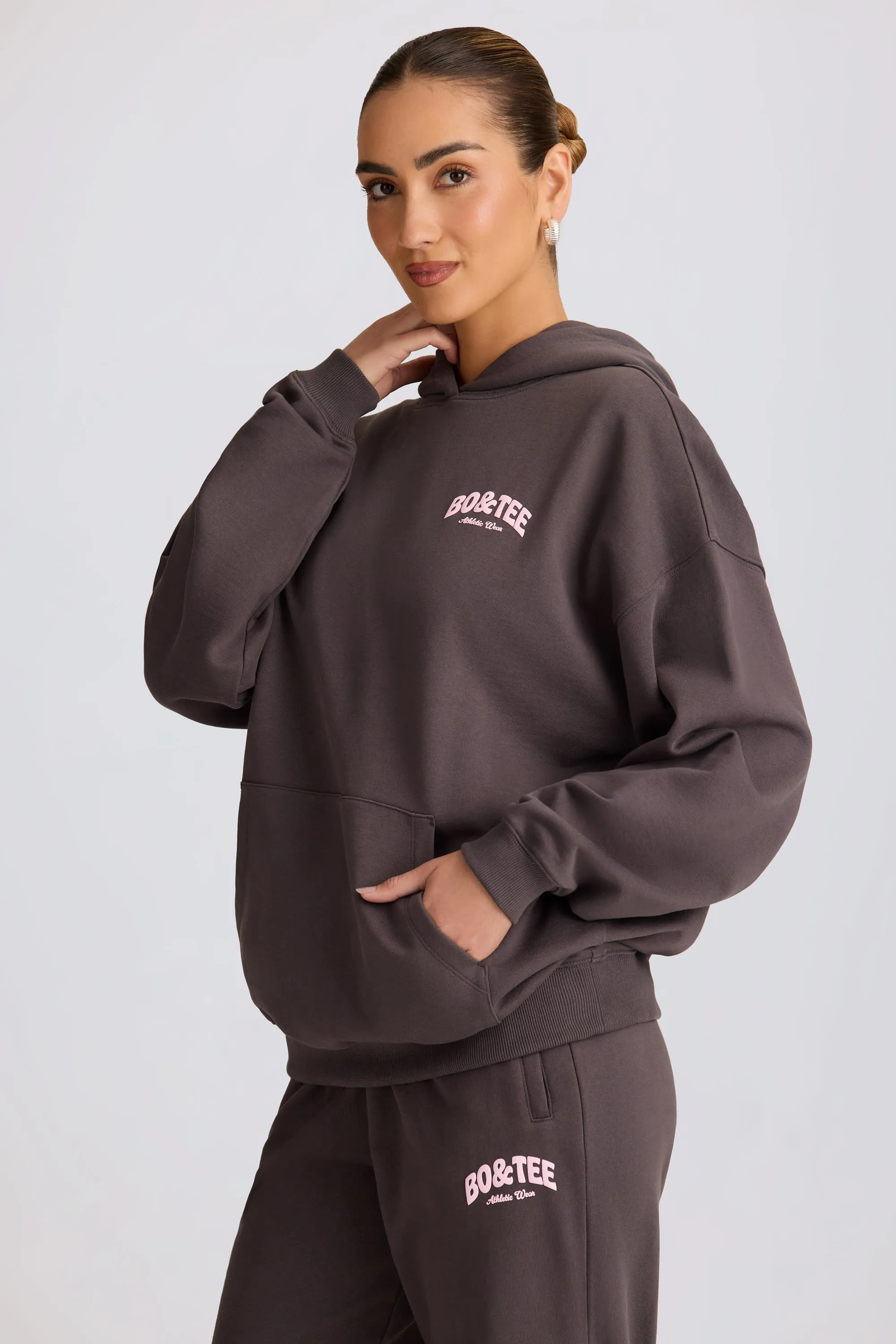 Oversized Hoodie in Charcoal Grey sold by Bo + Tee product image thumbnail 3
